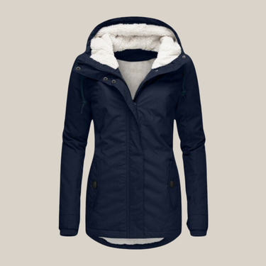 Keira | Warm Lined Jacket With Adjustable Hood And Pockets