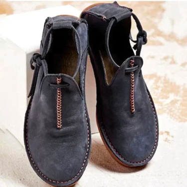 Georgiana | Non Slip Ankle Boots with Patterned Upper