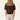 Laurel | Dark Brown Knitted Polo With Ribbed Hem