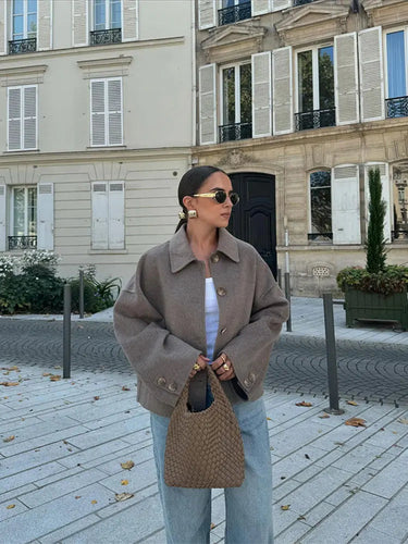 Rosalind | Relaxed Loose Fit Jacket With Warm Lining