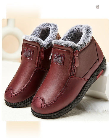 Jocasta | Waterproof Non Slip Boots in Cotton Leather