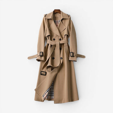Ursula | Belted Trench Coat with Notched Collar