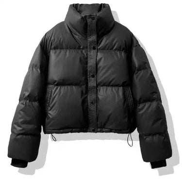 Allegra | Short Quilted Faux Leather Jacket