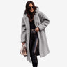 Tabitha | Hooded Fleece Jacket with Buttons and Side Pockets