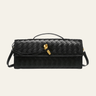 Elowen | Woven Vegan Leather Clutch With Detachable Strap
