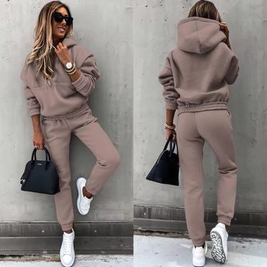 Lucinda | Sweatshirt And Trouser Set With Elastic Waist