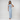 Light Blue Satin Maxi Dress – Draped Neckline Thigh Slit Duchess Evening Gown