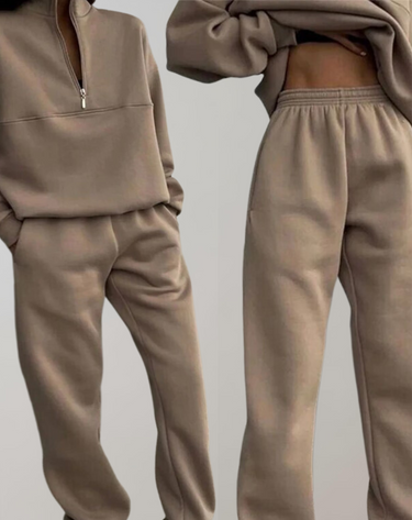 Cordelia | Soft Fleece Top And Trouser Set With Pockets
