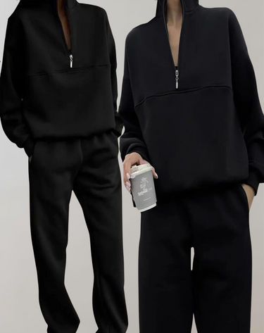 Cordelia | Soft Fleece Top And Trouser Set With Pockets