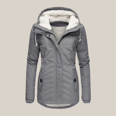 Keira | Warm Lined Jacket With Adjustable Hood And Pockets