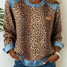 Theodora | Leopard Print Sweatshirt with Round Neck