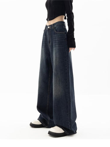 Vintage Baggy Boyfriend Jeans – Relaxed 90s Wash Denim Jeans