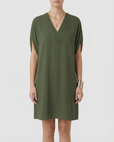 Summer Dress – Elegant V-Neck Multi-Layered Casual Outfit