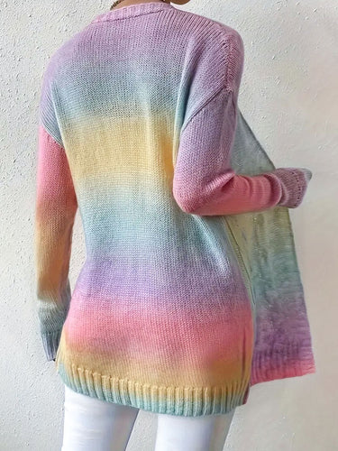 Long Duster Cardigan – Open Front Soft Knit Cardi