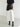 Faux Leather Maxi Skirt – Asymmetric Patchwork Pleated Skirt
