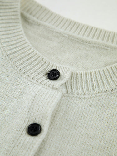 Button-Up Sweater Vest – Ribbed Edge Sleeveless Knit Vest