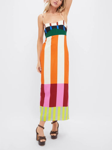 Bengal Multi Paloma Summer Maxi Dress – Bold Print Occasion Dress