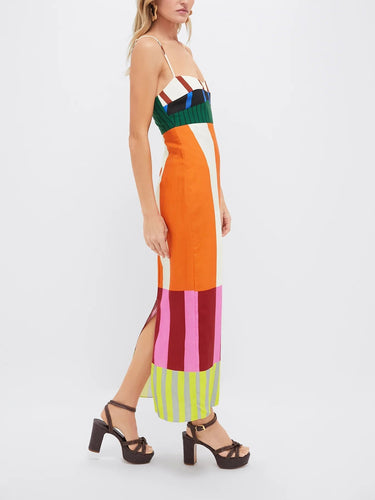 Bengal Multi Paloma Summer Maxi Dress – Bold Print Occasion Dress