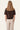 Laurel | Dark Brown Knitted Polo With Ribbed Hem