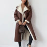 Venetia | Long Shearling Style Coat with Soft Lining