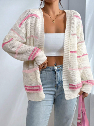 Oversized Knit Cardigan – Slouchy Open Front Cardi