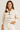 Button Collar Knit Pullover – Waffle Texture Stripe Sweater