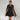 Cape Blazer Mini Dress – Gold Button Belted Tailored Dress