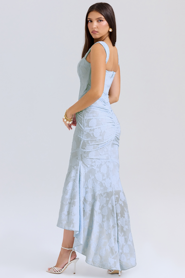Lace Corset Wedding Guest Maxi Dress – Elegant Occasion Gown