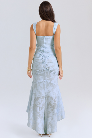 Lace Corset Wedding Guest Maxi Dress – Elegant Occasion Gown