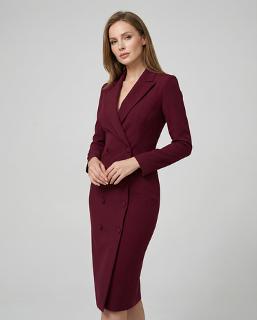 Chic Black Blazer Dress – Tailored Minimalist Design for Modern Sophistication