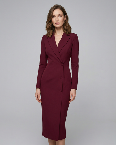 Chic Black Blazer Dress – Tailored Minimalist Design for Modern Sophistication