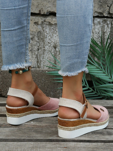 Comfortable Espadrilles Sandals – Suede Wedge Warm-Weather Sandal