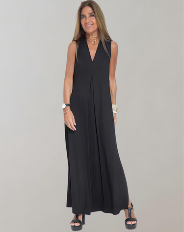 V-Neck Maxi Dress for Summer Elegance