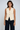 Ribbed Knit Waistcoat – Asymmetric Wrap V-Neck Gold Button Vest
