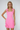 Pink Floral Appliqué Mini Dress – 3D Flower Cocktail Summer Dress