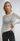 Sheer Wool Long Sleeve Top – Semi-Sheer Ribbed Slim Fit Top
