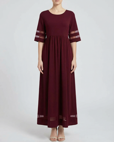 Black Sheer Dress – Flattering O-Neck Design for Effortless Summer Style