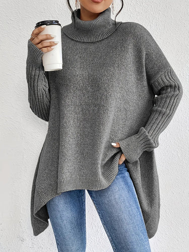 Oversized Cashmere Turtleneck Sweater – Luxurious Winter Jumper