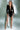 Black Sequin Mini Dress – V-Neck Fringe Long Sleeve Party Dress