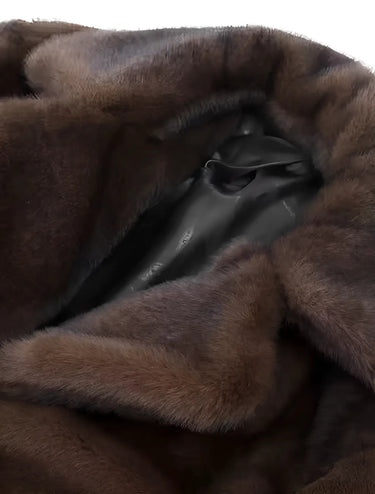 Long Faux Fur Winter Coat – Oversized Plush Warm Coat