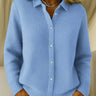 Winifred | Knitted Polo Jumper With Buttons And Long Sleeves