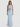Light Blue Halter Neck Maxi Dress – Draped Neckline Elegant Evening Dress