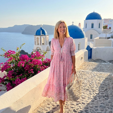 Boho Beach Midi Dress with Pockets – Floral Summer Dress