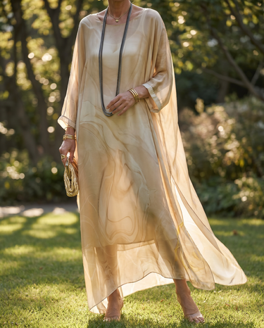 Tummy Coverage Maxi Dress – Relaxed Flattering Everyday Dress