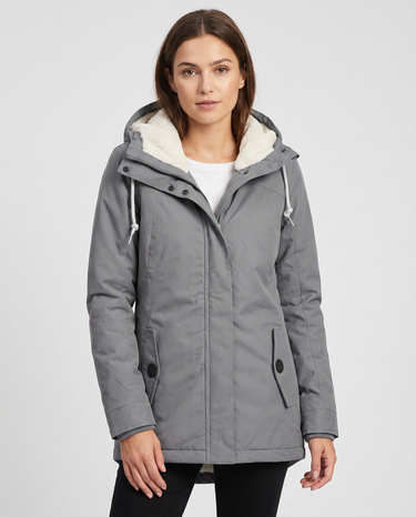Waterproof Rain Jacket – Hooded Fleece-Lined Coat