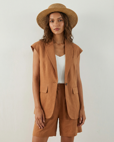 Linen-Cotton Blazer Suit – Lightweight Summer Jacket Set