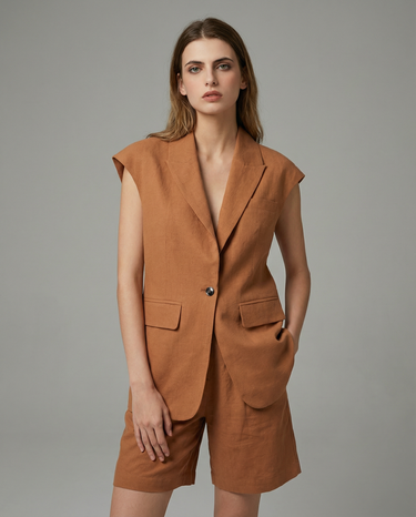Linen-Cotton Blazer Suit – Lightweight Summer Jacket Set