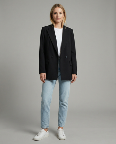 Classic Double-Breasted Blazer – Multi-Colour Tailored Jacket