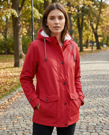 Windproof Fleece-Lined Jacket – Waterproof Hooded Coat