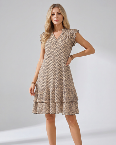 Chic Elegant V-Neck Summer Dress | Effortless Summer Style